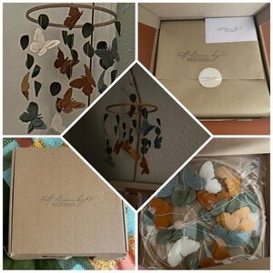 NIB felt butterfly crib mobile from Etsy
